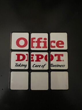Official Office Depot “Taking Care of Business” Rubiks Cube 3x3 Grid-Collectable